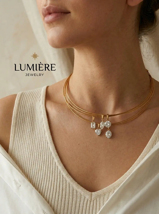 Forme Necklace · 18K Gold Finish