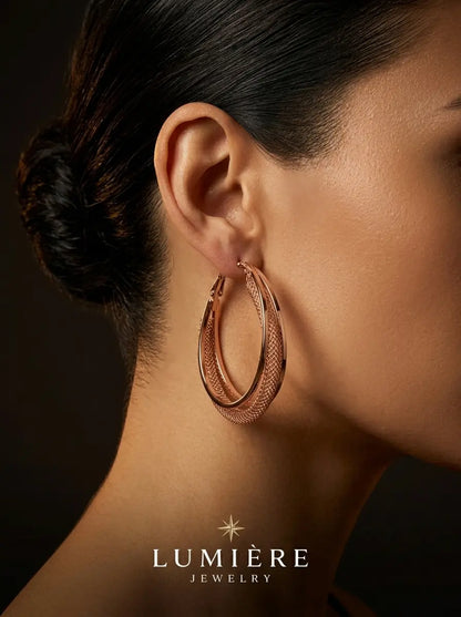 Torsade Hoop · Gold / Silver / Rose Gold