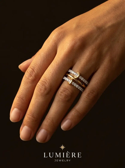 Lynx Sculptural Ring · 18K Gold Finish