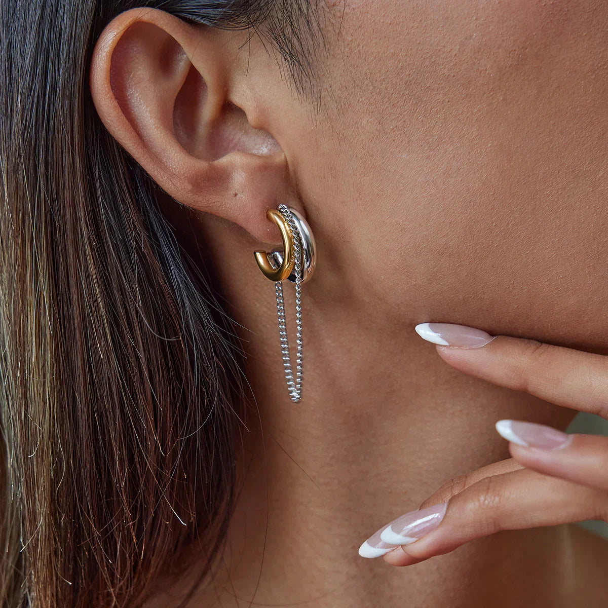 Galilea Link Chain Hoops