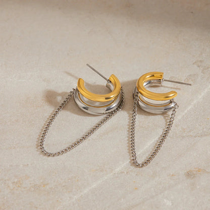 Galilea Link Chain Hoops