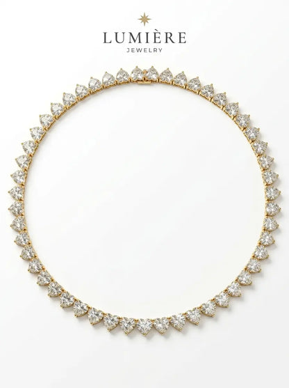 Cœur Tennis Necklace · Gold / Silver