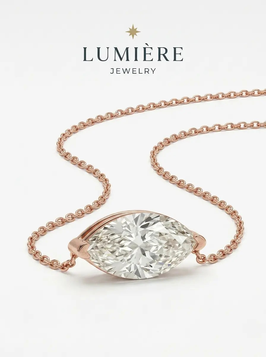 Navette Necklace · Crystal