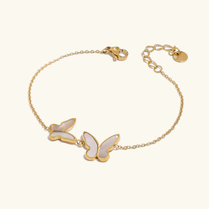 Blaire Butterfly Pearl Bracelet