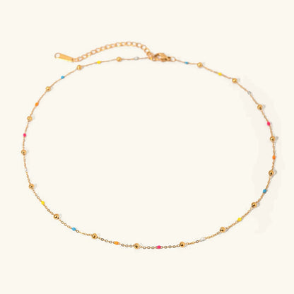 Amphitrite Gold Chain Bead Necklace