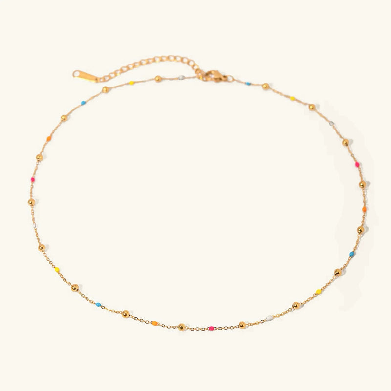 Amphitrite Gold Chain Bead Necklace