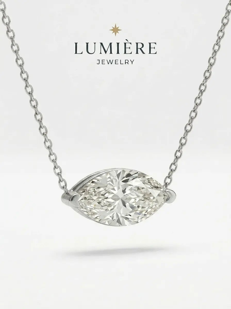 Navette Necklace · Crystal