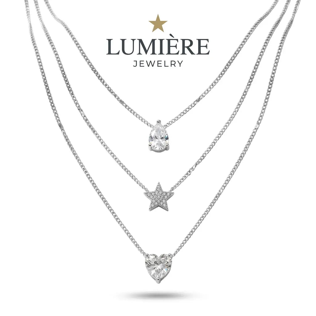 Céleste Layered Necklace · Gold / Silver