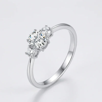 Trilogy Ring · S925 Silver & Moissanite
