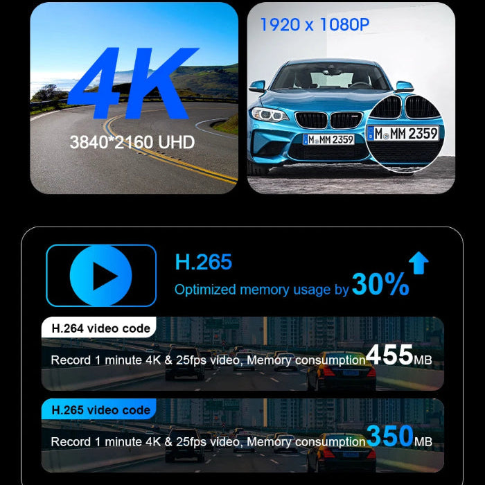 DriveHub 4K: 11" Smart Dash Cam with Wireless CarPlay & Android Auto
