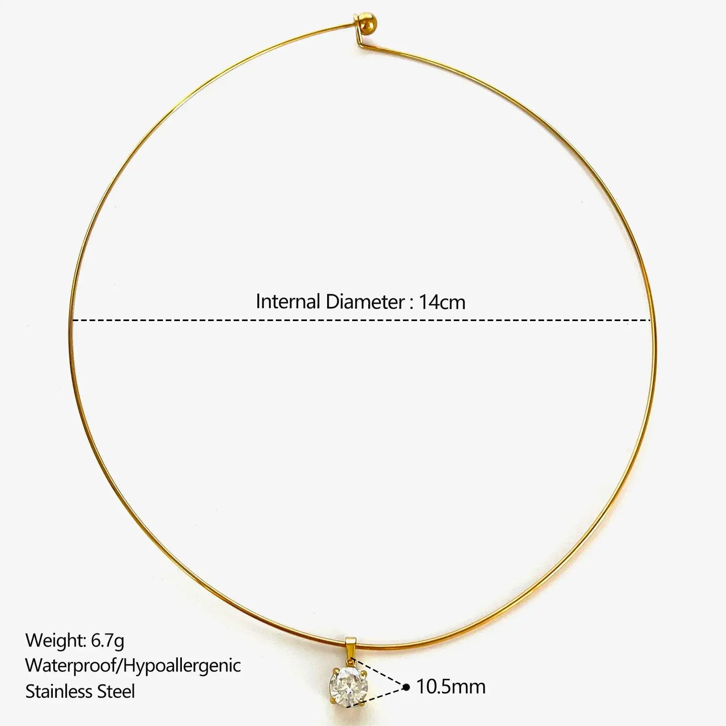 Forme Necklace · Gold Tone