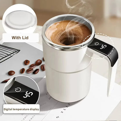 Electric Self Mixing 380 ml - Digital Display Automatic Magnetic Cup