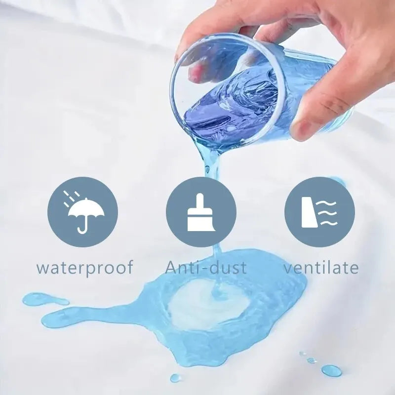 SilentGuard: 100% Waterproof Mattress Protector – Breathable & Noiseless Jersey Bed Cove