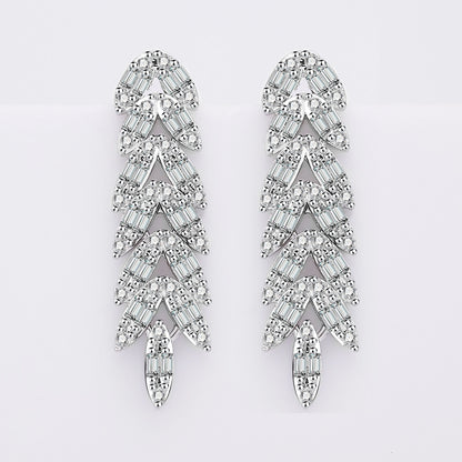 Luxury Women Jewelry Elegant Shape Bridal CZ necklace earrings bracelet ring jewelry sets & m Big Wedding Jewelry Sets For Bride