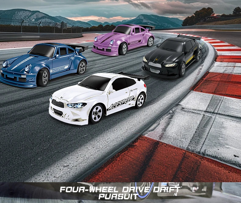 NanoDrift 4WD: 1/64 Scale Pro Racing Car – High-Speed Mini Drift