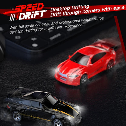 Desktop DRIFT CAR 1:64 Scale - High Speed Mini Drift
