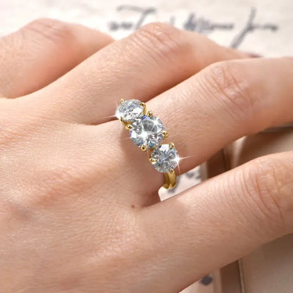 Trine Ring · 14K Gold Filled & Moissanite