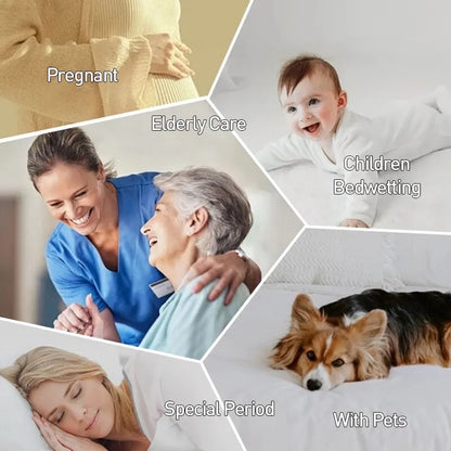 SilentGuard: 100% Waterproof Mattress Protector – Breathable & Noiseless Jersey Bed Cove