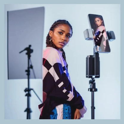 Orbit 360 AI: Face Tracking Gimbal & Stabilizer – All-in-One Selfie Stick Tripod with Remote & Fill Light