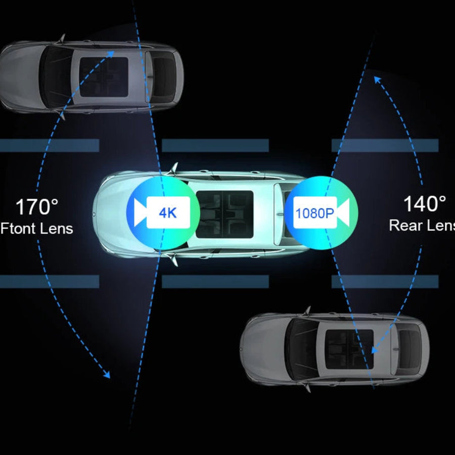 DriveHub 4K: 11" Smart Dash Cam with Wireless CarPlay & Android Auto