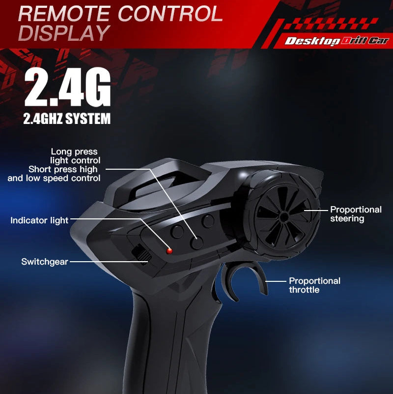 Desktop DRIFT CAR 1:64 Scale - High Speed Mini Drift