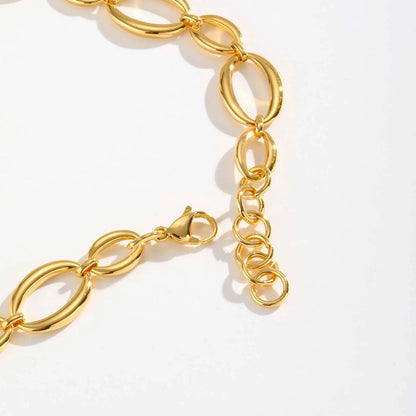 Ligne Collection · Necklace & Bracelet · 18K Gold Finish