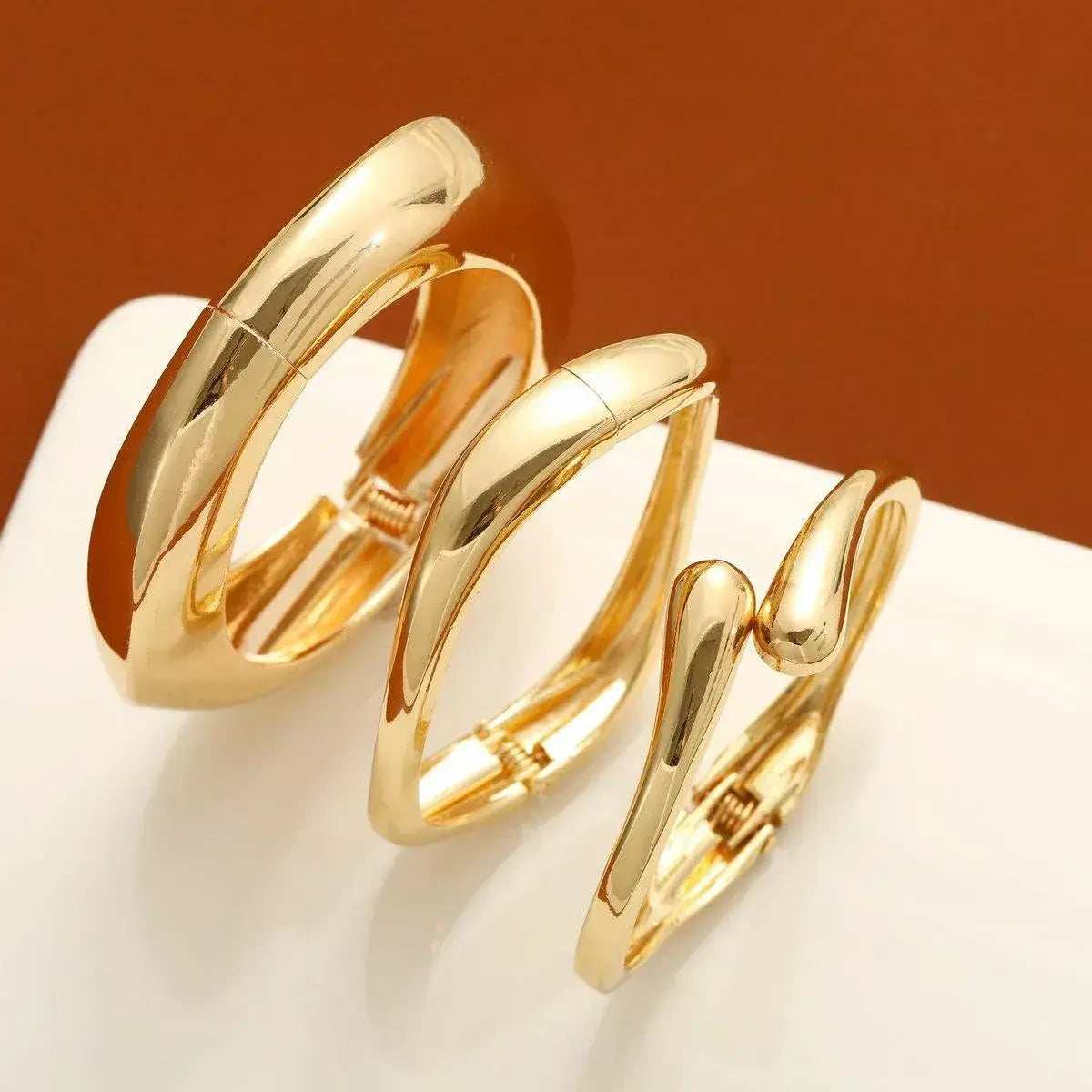 Soleil Bangle Set · 18K Gold Finish