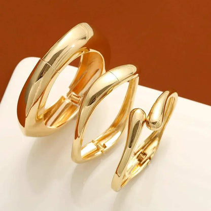 Soleil Bangle Set · 18K Gold Finish
