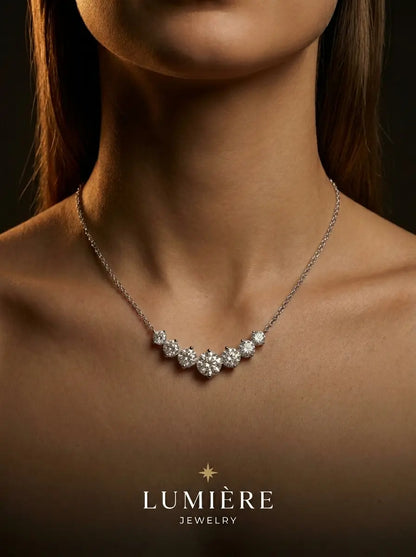 Arc Necklace · Moissanite