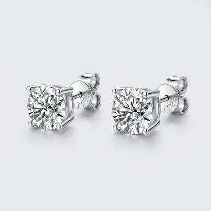 Éclat Studs · S925 Silver & Moissanite