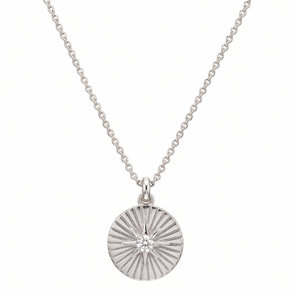 Rue Sunburst Disc Necklace
