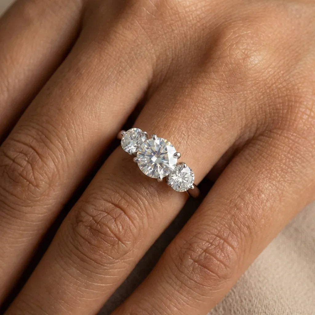 Trine Ring · 14K Gold Filled & Moissanite