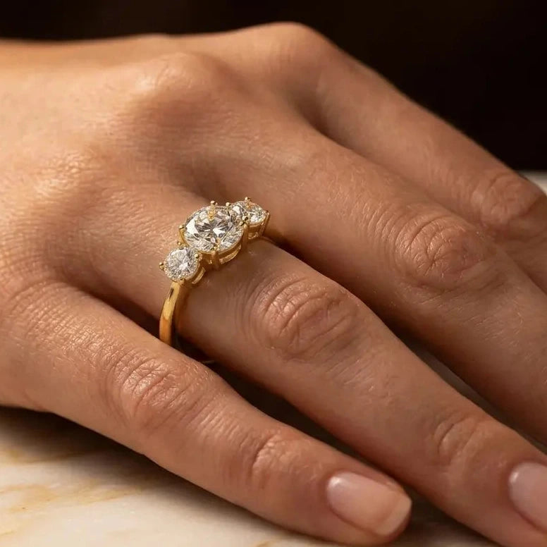 Trilogy Ring · Moissanite