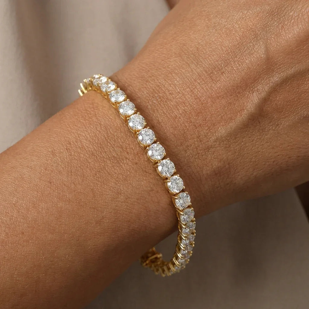Lumière Tennis Bracelet · S925 Silver & Moissanite