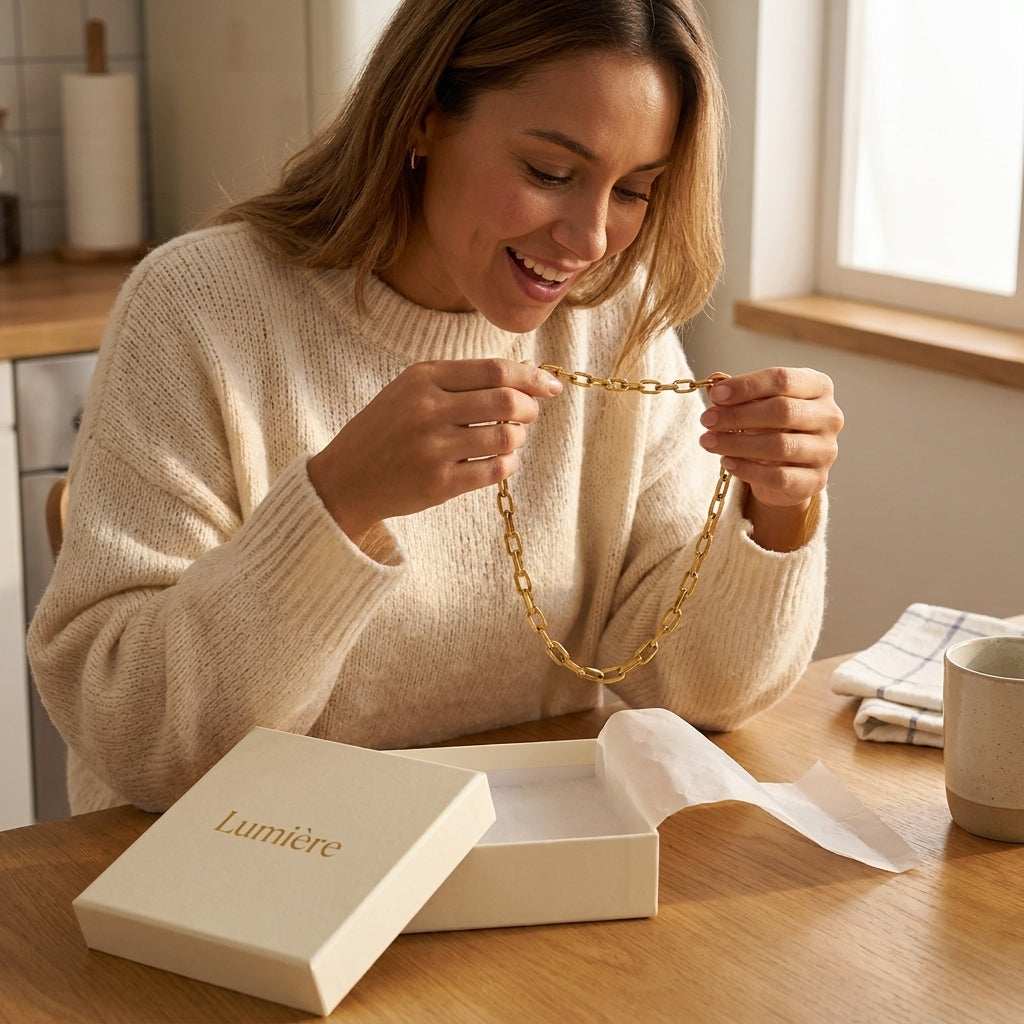 Lumière Chain Collection · 18K Gold Finish