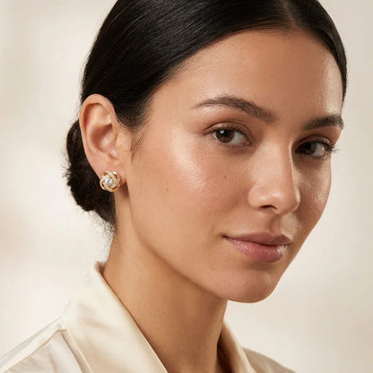 Knot Studs · Gold Tone