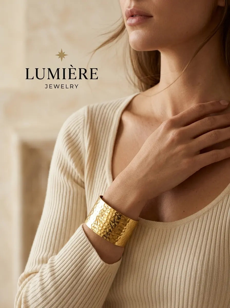 Arc Bangle · 18K Gold Finish