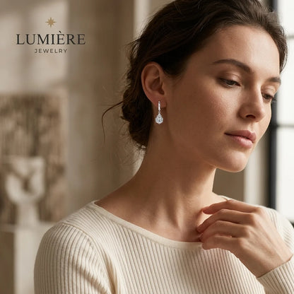 Étoile Drop Earrings · S925 Silver & Moissanite