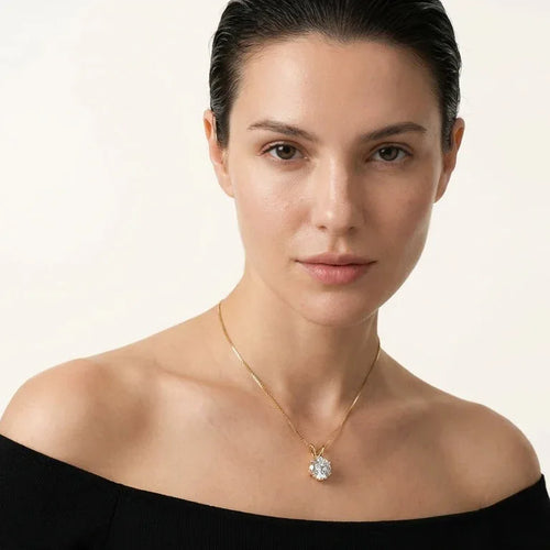 Lumière Solitaire Necklace · S925 Silver & Moissanite