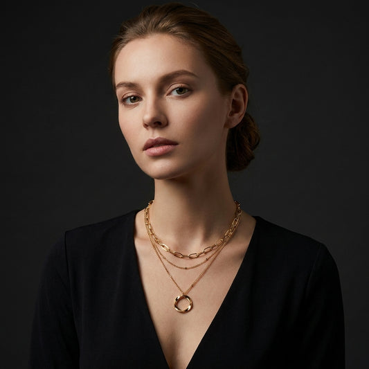 Torsade Layered Necklace · Gold & Silver