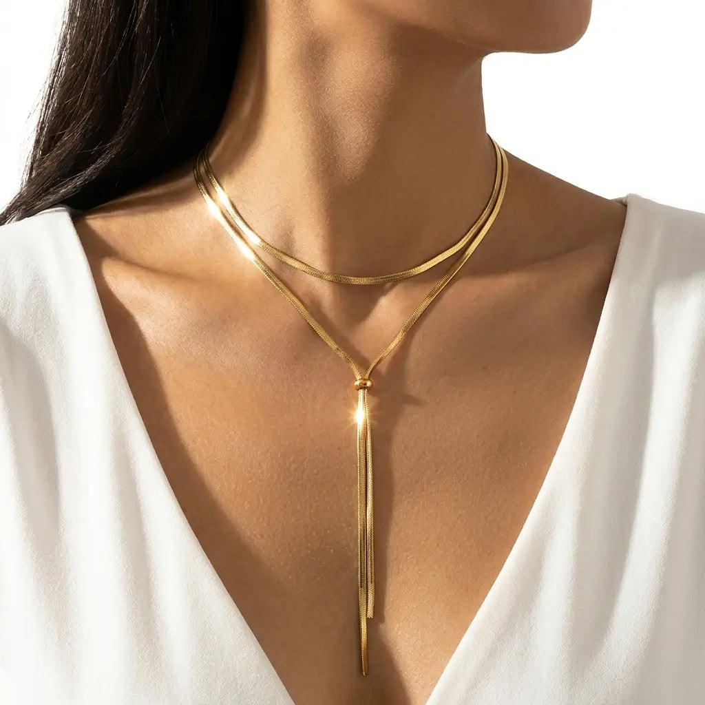 Serpent Chain Necklace · Gold / Silver