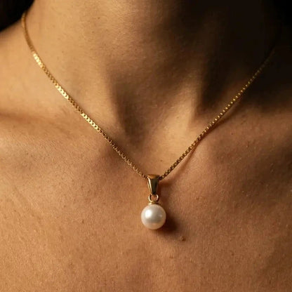 Pearl Necklace and Earring Set