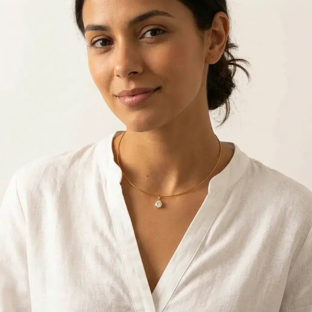 Forme Necklace · Gold Tone