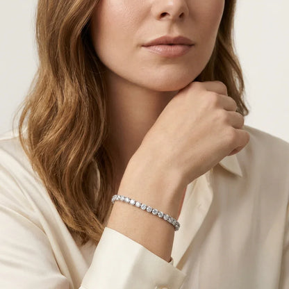Lumière Tennis Bracelet · S925 Silver & Moissanite