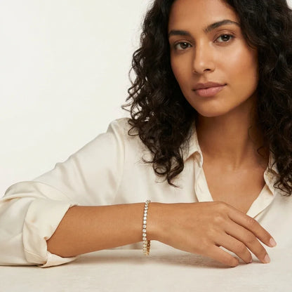 Lumière Tennis Bracelet · S925 Silver & Moissanite