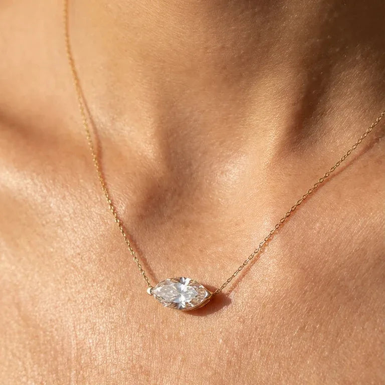 Navette Necklace · S925 Silver