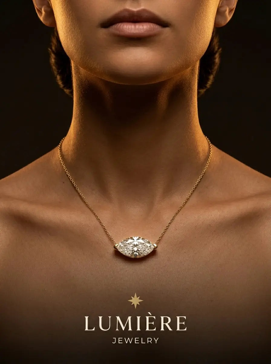 Navette Necklace · Crystal