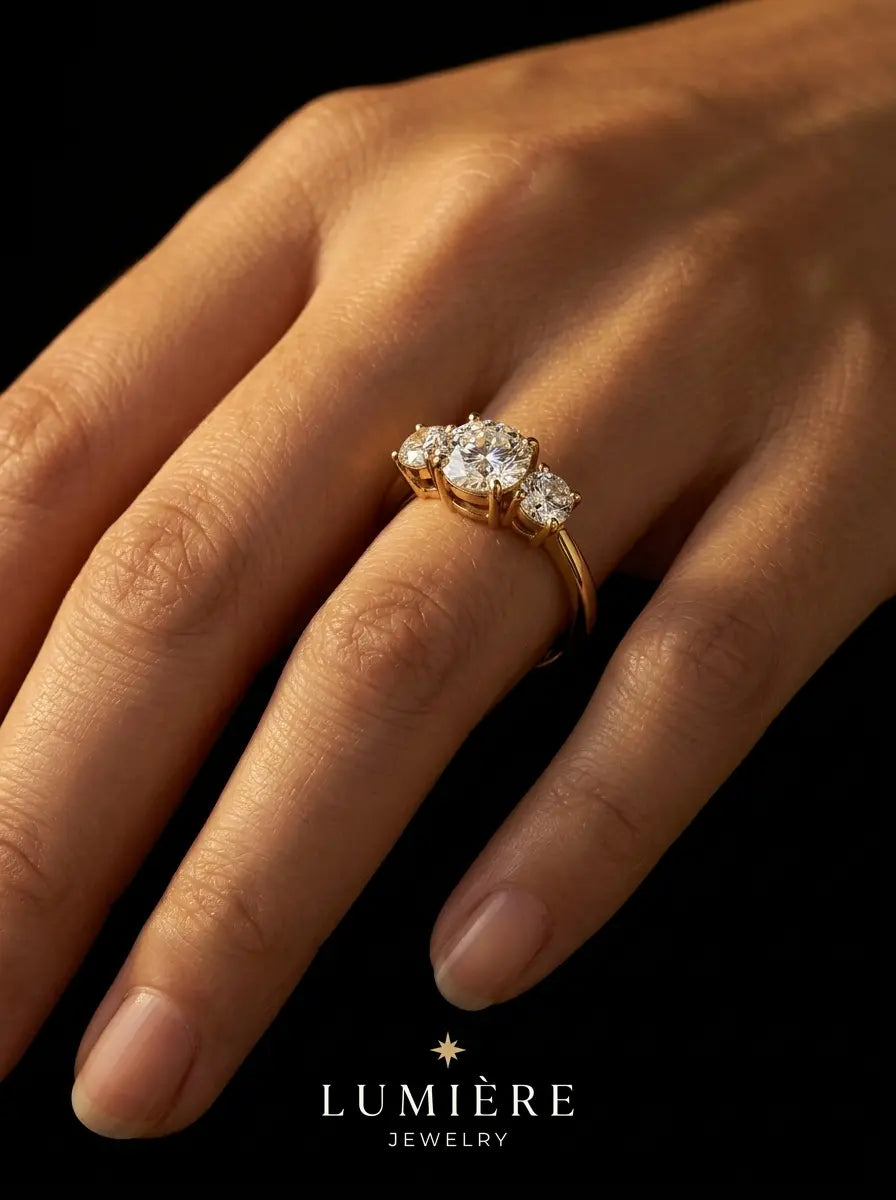 Trilogy Ring · Moissanite