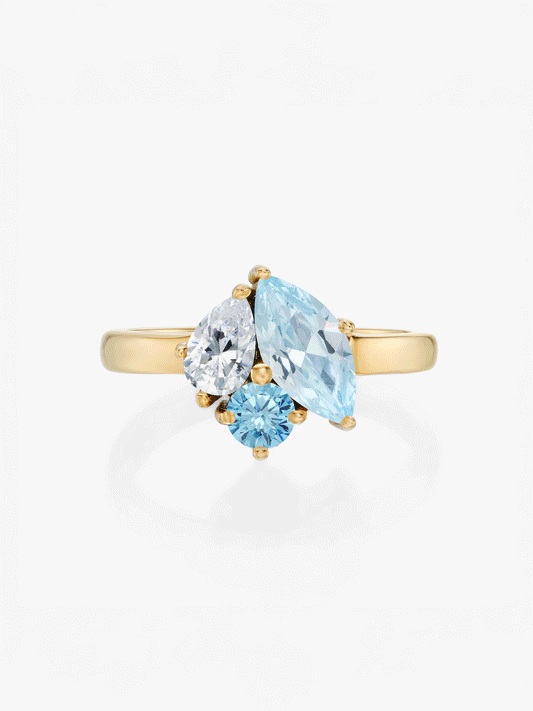 Zia Birthstone Ring