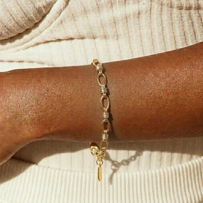 Addison Two Tone Gold Bracelet